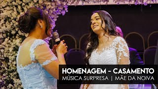 MÃE EMOCIONA A TODOS NO CASAMENTO DA FILHA | MÚSICA SURPRESA