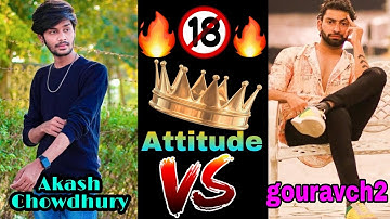 Attitude 🔥 | Boyattitude 🔥 | Gouravch2 vs Akashchowdhary | Shayari | Goravattitude | Akashchowdhary