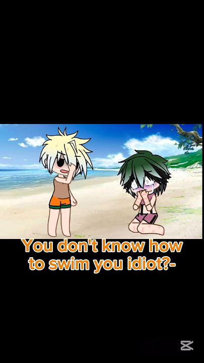 Deku can't swim 😅 #bkdk #bakudeku #deku #bakugouxizuku #bnha #mha #deku #bakugou #gachaclub