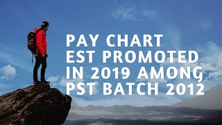 Pay Chart of PST Promoted to EST Batch 2012