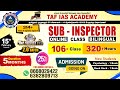 SUB - INSPECTOR | ONLINE CLASS BILINGUAL | ADMISSION GOING ON | TAF IAS ACADEMY