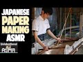 Unintentional ASMR 🌊 Japanese HANDMADE PAPER MAKING (satisfying, no talking)