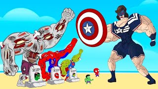 Team Hulk & Spiderman ZOMBIE Vs MUSCLE - CAPTAIN WOMAN: Returning from the Dead SECRET-FUNNY [2024]