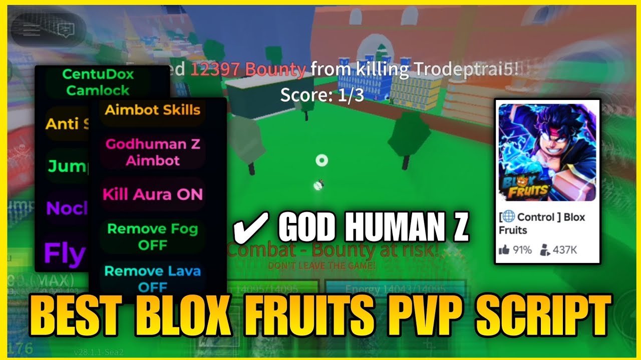 Обновление скрипта CENTUDOX Aimbot PvP Лучший скрипт PvP с фруктами из Blox