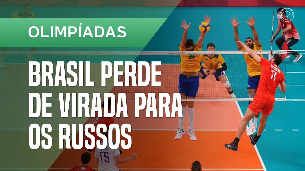 Brasil perde para russos e disputará bronze no vôlei masculino nas  Olimpíadas