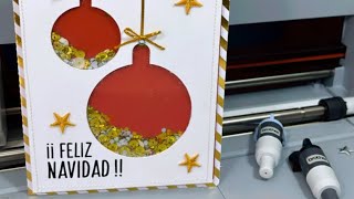 🎄Tarjeta Navideña con shaker⭐️