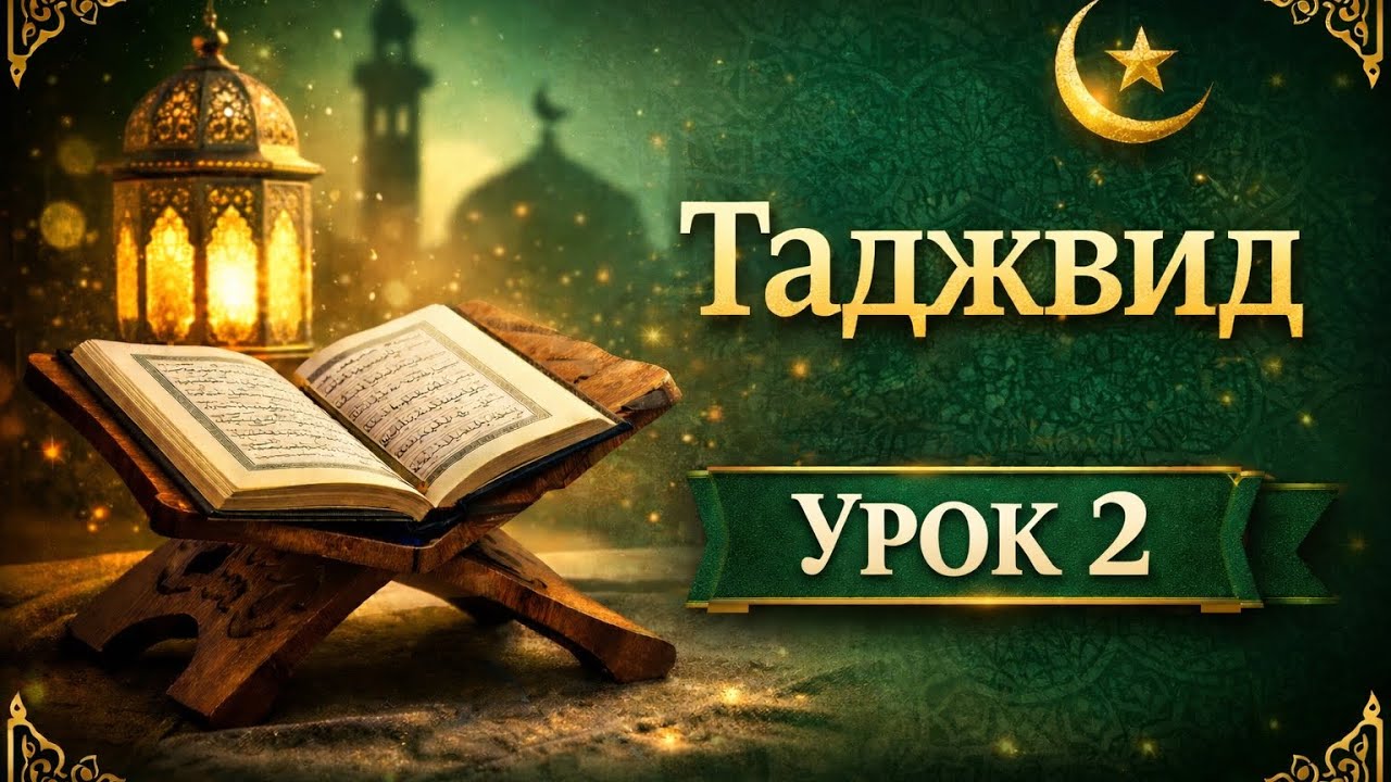 Таджвид | Урок 2 | Лям в слове Аллах и Сукун из за паузы