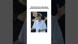 Remember When Army Making This Purple Ocean Waves In Bts Concert