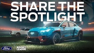 Rocket League Ford Mustang Mach-E SUV and Ford Shelby GT350R Trailer