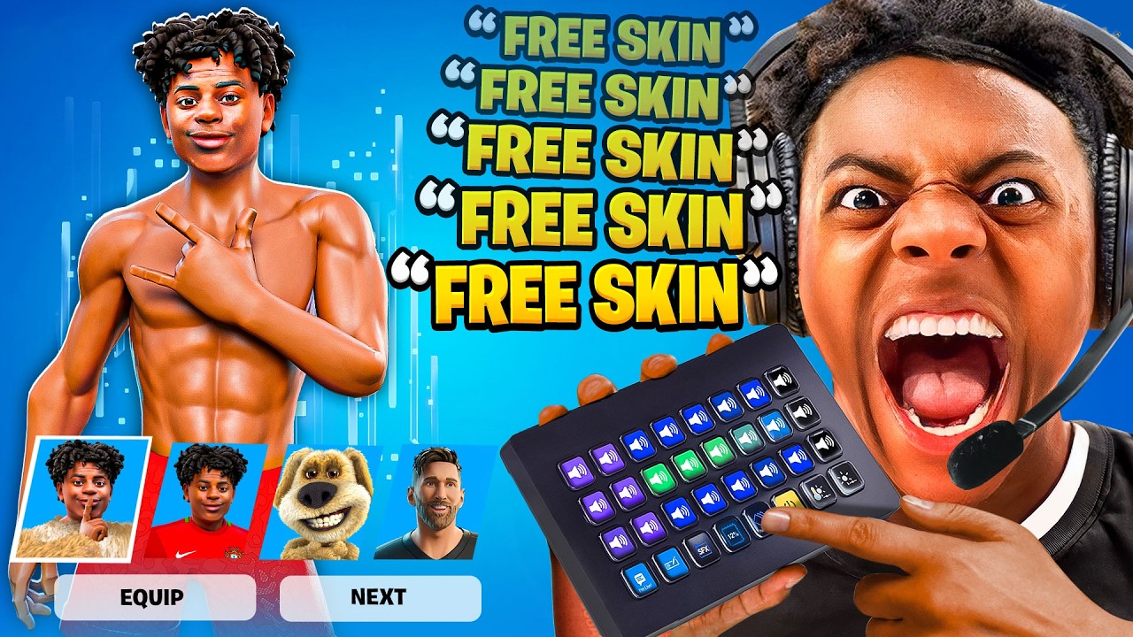 I Pretended To Be iShowSpeed To Get FREE Skins!