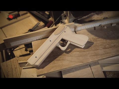 ミリタリー ベアーズクラフト（BEAR'S CRAFT）製の木製輪ゴム鉄砲