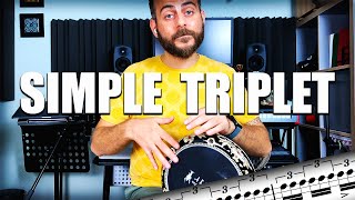 🔸DARBUKA EXERCISES | Triple Simple Strokes🎶 [Try this for better roll skills]