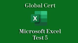 Datacom - Global Cert - Microsoft Excel - Test 5