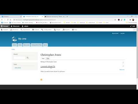 Using Drupal to create a data-driven website