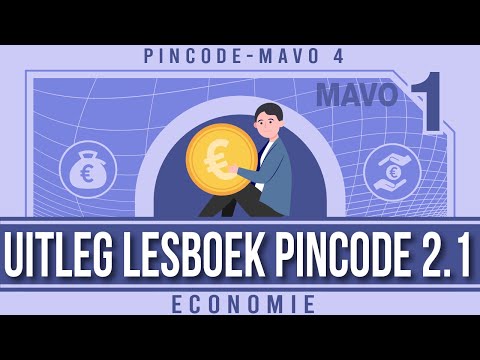 Uitleg lesboek Pincode 2.1 (economie) mavo 4