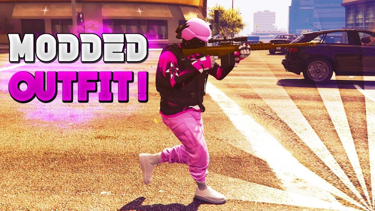 BEST MODDED PINK OUTFIT IN GTA 5 ONLINE NEW BEST RNG/TRYHARD MODDED