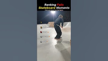 Ranking Skateboard Fails That’ll Make You Cringe & Laugh! 🤣 #shorts #viralvideo #entertainment