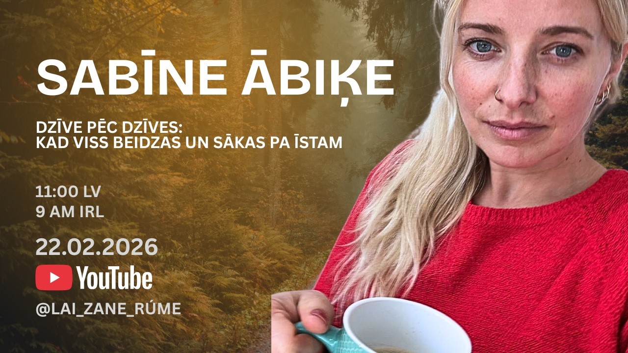 Sabīne Ābiķe | DZĪVE PĒC DZĪVES: KAD VISS BEIDZAS UN SĀKAS PA ĪSTAM