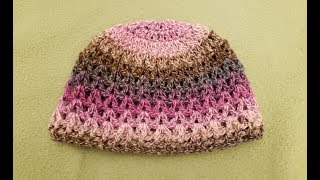 The V-Stitch Hat Crochet Tutorial!