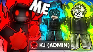 Trolling TOXIC PLAYERS With an ADMIN KJ MOVESET... (Roblox The Strongest Battlegrounds) screenshot 5