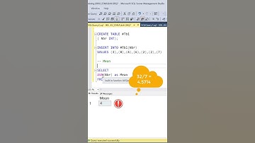 SQL Tricks | How To Calculate Mean | Mean Median Mode