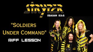 Stryper Soldiers Under Command Riff Lesson