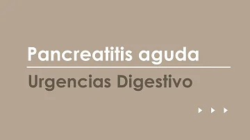 ¿Hay que ir a urgencias con pancreatitis?