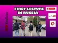 First lecture in russia   vlog  1 in russia  explore with me in russia 