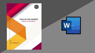 How to make an Amazing Report Cover Page | Word Document