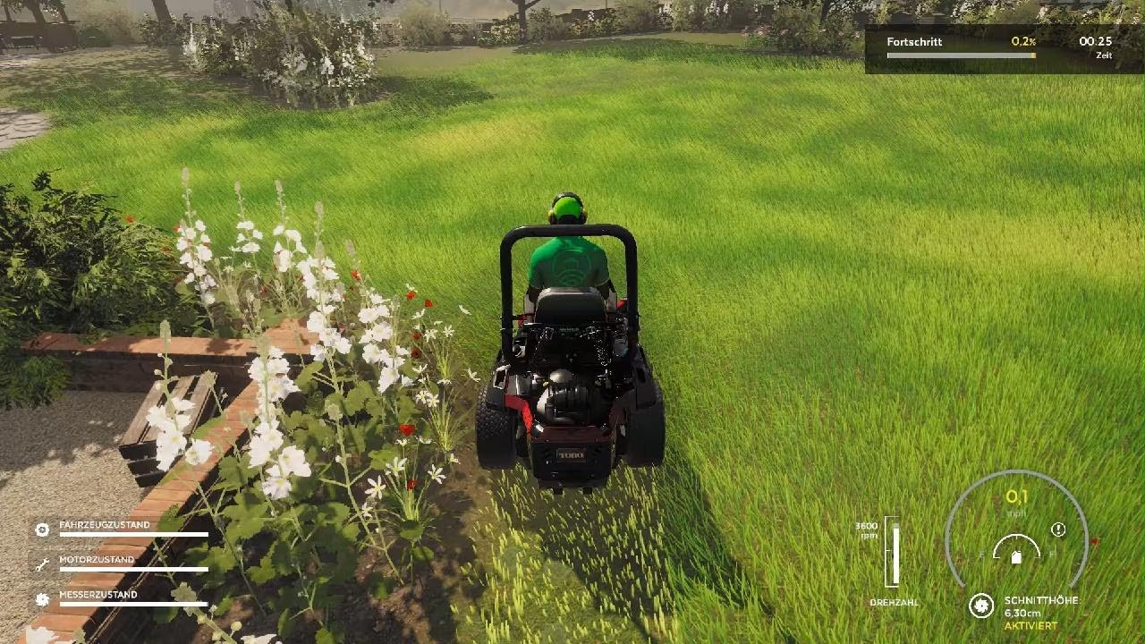 Mit dem neuen Mäher umhergrasen#3