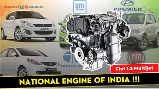 National Engine of India - Fiat 1.3 Multijet Diesel Engine !!!