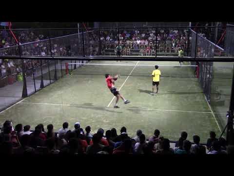 PRIMER SET FINAL EXHIBICION WORLD PADEL TOUR  CHINGOTTO TELLO A LAMPERTI DIAZ 6 4  IN CUP CRUZ EJE 2