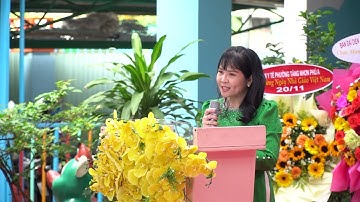 CÔ CẨM TÚ - HIỆU TRƯỞNG NHÀ TRƯỜNG PHÁT BIỂU CẢM ƠN | MẦM NON TUỔI HỒNG MỪNG NGÀY 20.11 | 2023.11.20