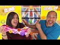 LEVEL UP SLIME CHALLENGE😂 Slime Primavera Sube Nivel con preguntas 🙈Jordi y Bego Momentos Divertidos