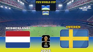 NETHERLANDS vs SWEDEN | FIFA World Cup 2026 | Full Match eFootbal Simulation PES 21