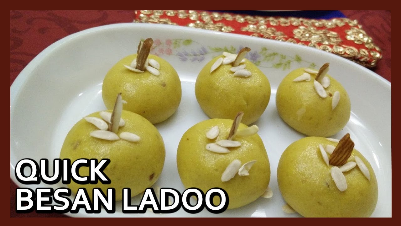 Quick Besan Ke Ladoo in Microwave | Besan Ladoo Microwave Recipe by Healthy Kadai