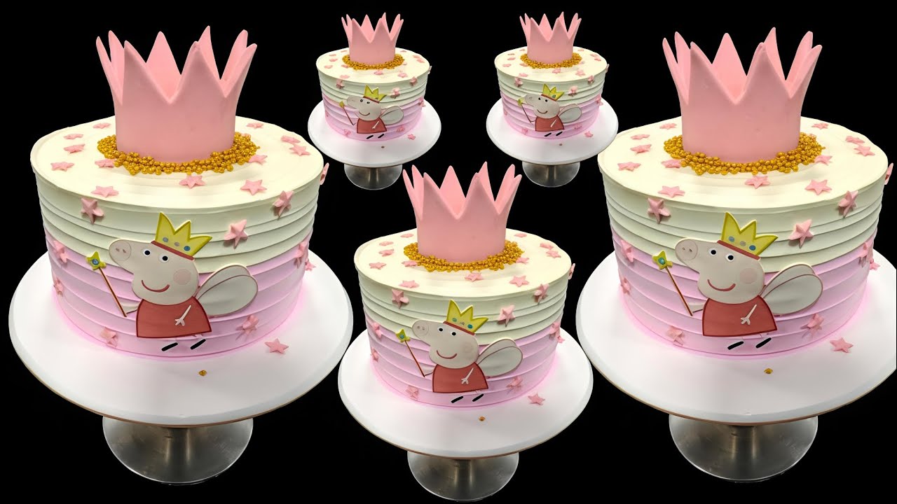 Princess Peppa Pig Cake Design | 2kg Butterscotch Cake Decorating | Cake Street