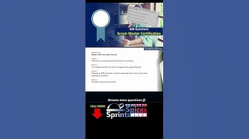 Scrum Master Certification Question 241 #agile #scrum #scrumcertification  #scrummaster #psm