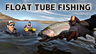 FLOAT TUBE Fishing TROUT (Fly Fishing & Spinning Fishing) screenshot 2