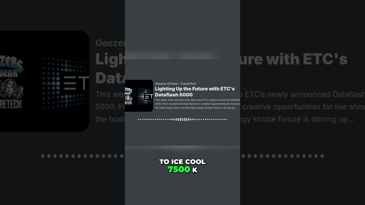 Dynamic Lighting for Concerts: Beyond White Strobing! #shorts
