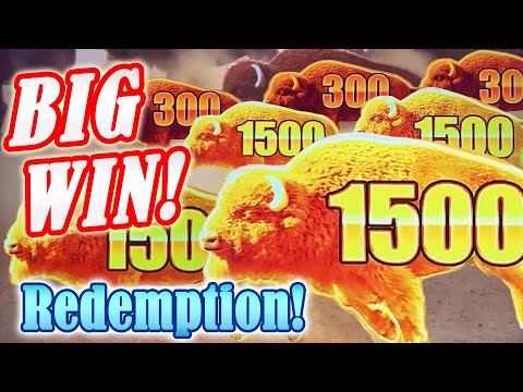 BIG WIN Bonus! Buffalo Dash for Cash! Redemption Session at the Orleans Casino in Las Vegas!
