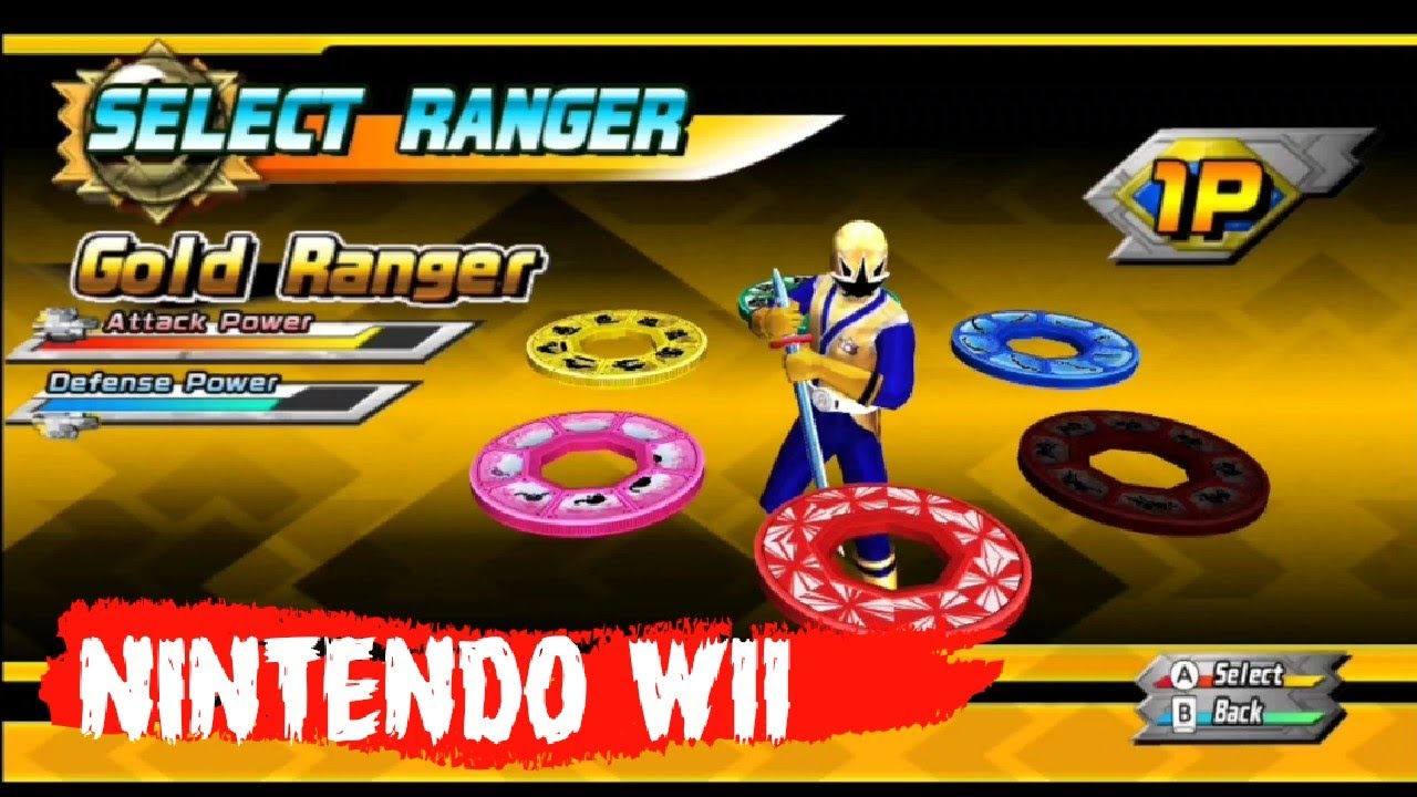 Power Ranger Dolphin Gold Power Rangers Samurai - Dolphin Emulator Nintendo WII - YouTube