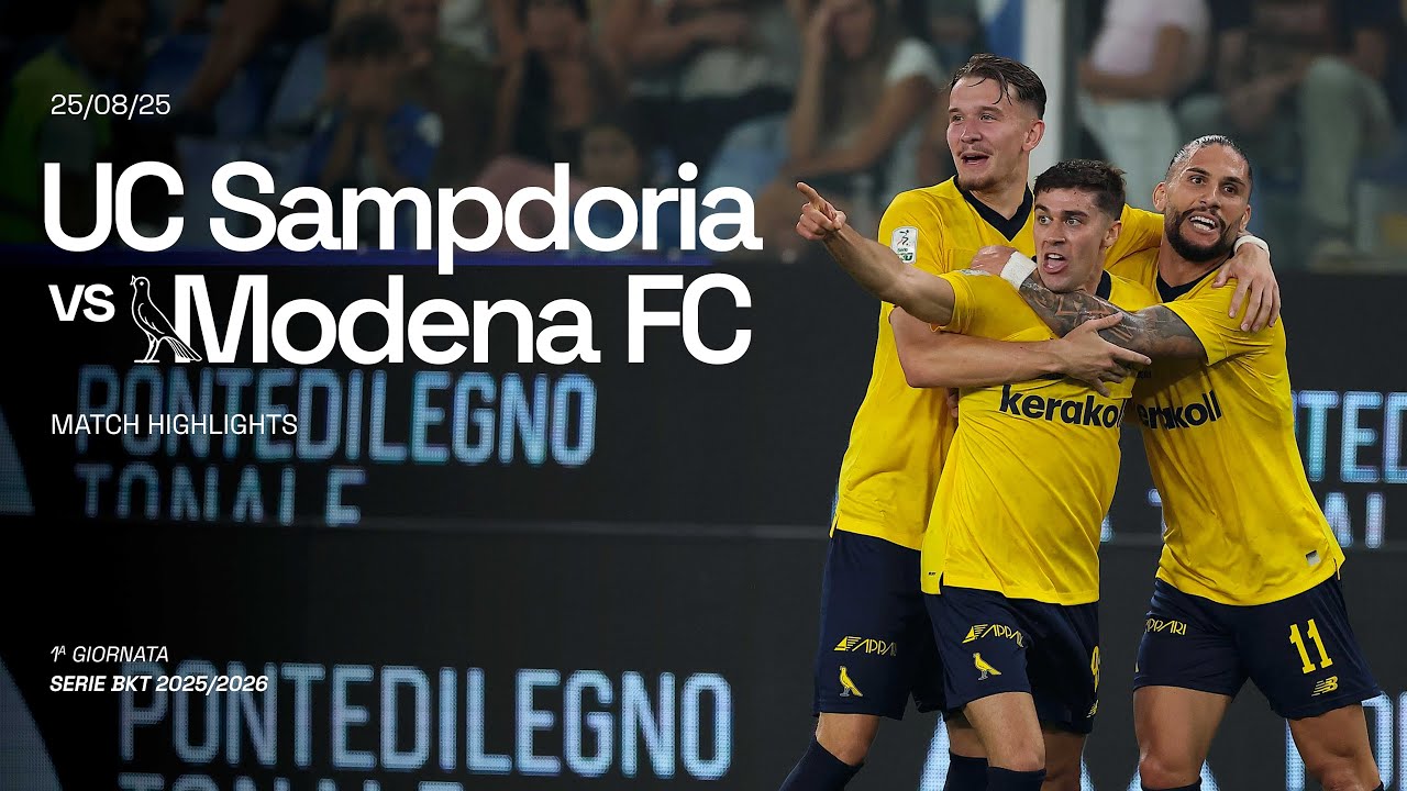 Highlights Serie BKT: Sampdoria - Modena 0-2