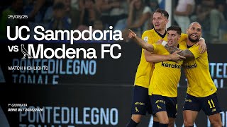 Highlights Serie Bkt Sampdoria - Modena 0-2