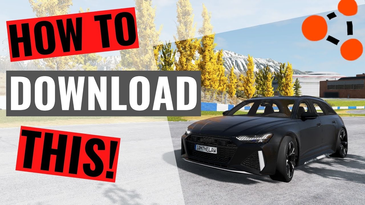 Audi rs6 c8 Beamng drive | how to download mods in beamng drive!