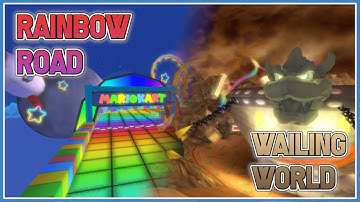 Rainbow Road / Wailing World | MKWii Custom Track with BroOFun