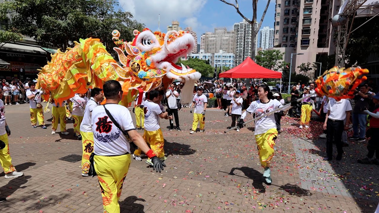 楊屋村花炮會  大龍 小龍 - 元朗十八鄉乙巳年慶祝天后寶誕會景巡遊 - 4K影片 - Hong Kong - Tin Hau’s Birthday - 2025年4月20日