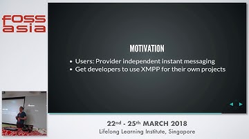 Federated Instant Messaging with Jabber/XMPP - Daniel Gultsch -FOSSASIA 2018