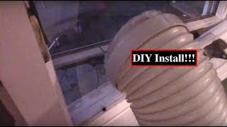 How to install Portable AC Unit into Casement windows!