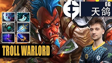 Troll Warlord Safelane | EG.Arteezy | RTZ HARD PRACTICING CARRY FOR TI 11 | 7.32 Gameplay Highlights